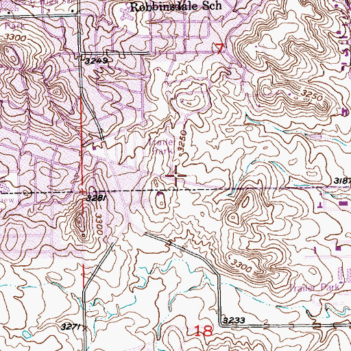 Topographic Map of Rapid City Fire Department - Station 4, SD