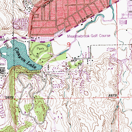 Topographic Map of Rapid City Fire Department - Station 5, SD