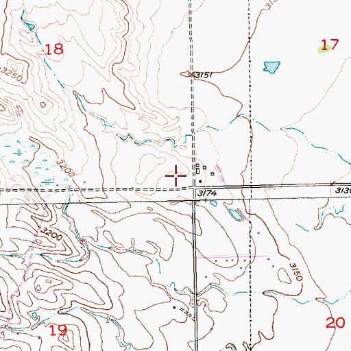 Topographic Map of North Haines Volunteer Fire Department, SD