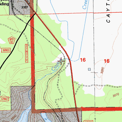 Topographic Map of Cayton Valley, CA