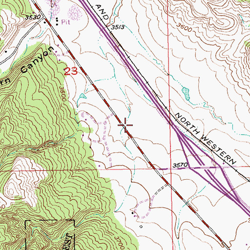 Topographic Map of Piedmont Volunteer Fire Department Substation, SD