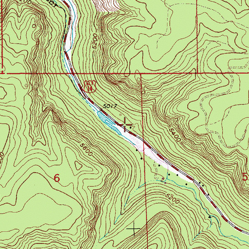 Topographic Map of Spearfish Canyon Fire Protection District, SD