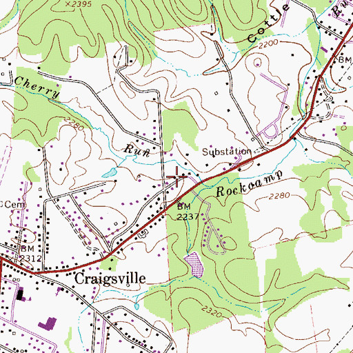 Topographic Map of Redi Care Station 1, WV