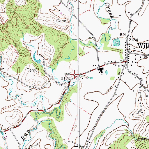 Topographic Map of Williamsburg Rescue Squad Incorporated, WV