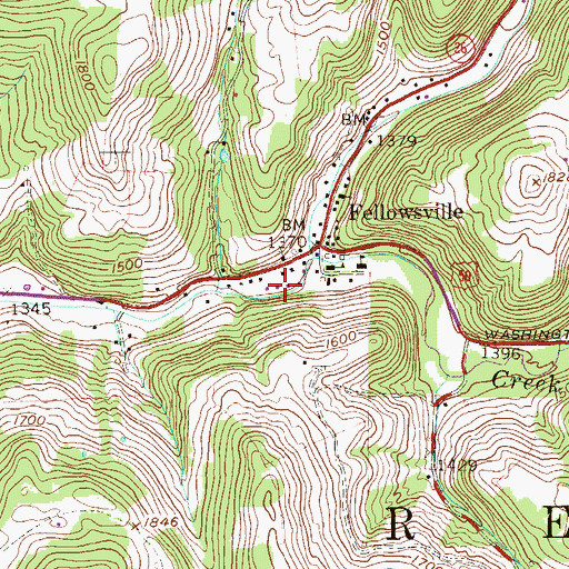 Topographic Map of Mountaineer Ambulance Service, WV