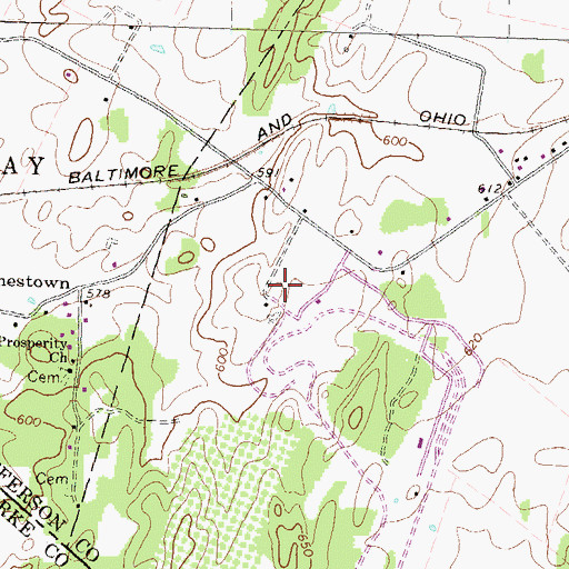 Topographic Map of Summit Point Raceway Ambulance, WV
