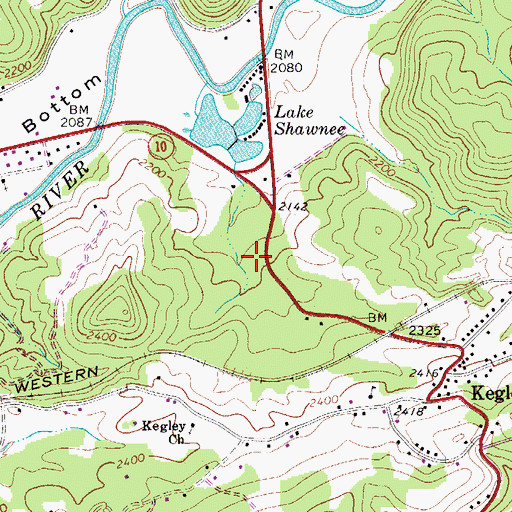 Topographic Map of Princeton Rescue Squad Station 2, WV