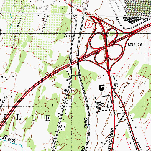 Topographic Map of Lamberts Ambulance Service Station 3, WV