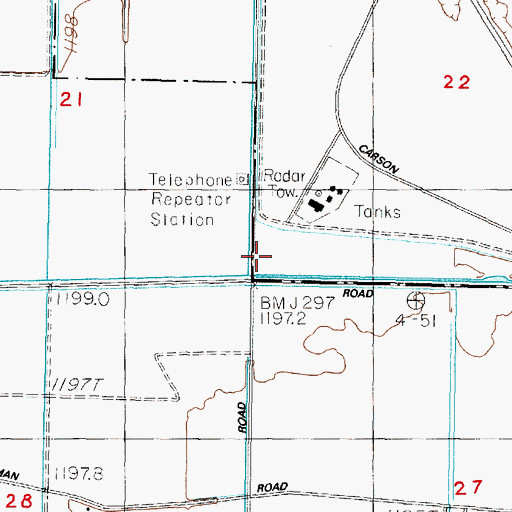 Topographic Map of Naval Air Station Fallon Fire Station 1, NV