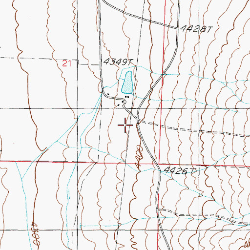 Topographic Map of Rye Patch Volunteer Fire Department, NV