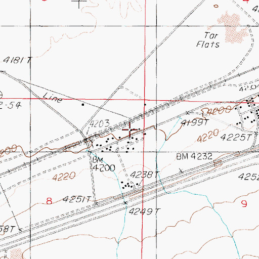 Topographic Map of Imlay Volunteer Fire Department, NV
