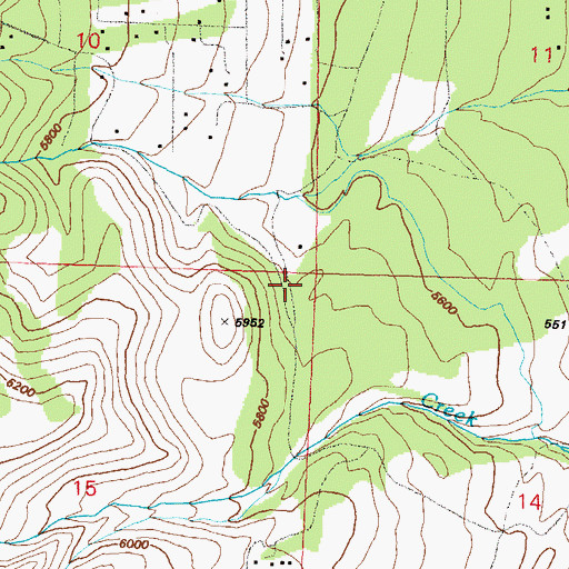 Topographic Map of Sierra Fire Protection District Station 39, NV