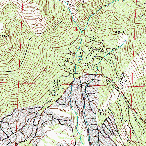 Topographic Map of North Lake Tahoe Fire Protection District Station 13, NV