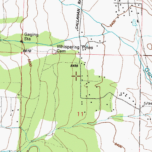 Topographic Map of Sierra Fire Protection District Station 82 - Galena, NV