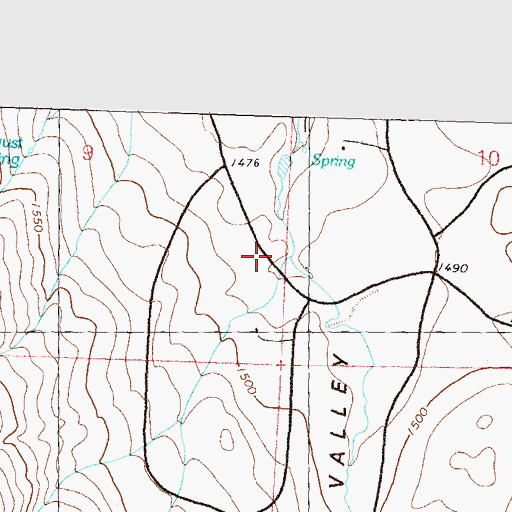 Topographic Map of Red Rock Volunteer Fire Department Station 240, NV