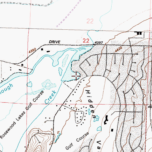 Topographic Map of Hidden Valley Volunteer Fire Department, NV