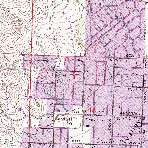 Topographic Map of Reno Fire Department Station 15, NV