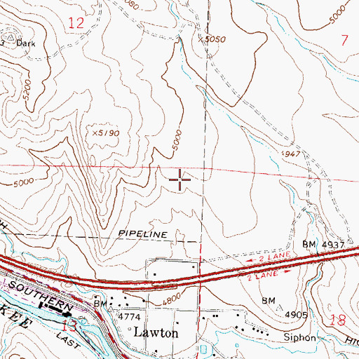 Topographic Map of Reno Fire Department Station 11, NV