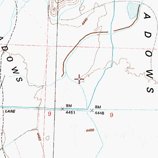 Topographic Map of Reno Fire Department Station 12, NV