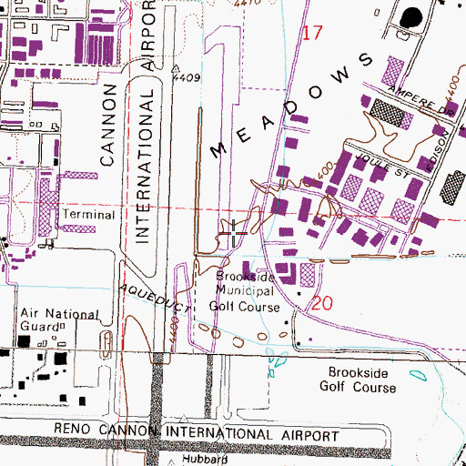 Topographic Map of American Medflight Air Ambulance Service, NV