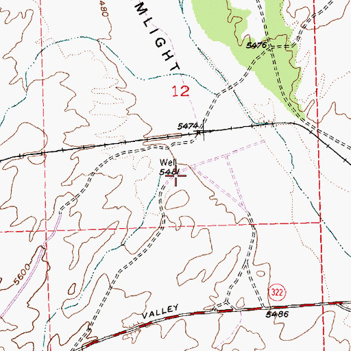 Topographic Map of Nevada Division of Forestry Southern Area Region Office Lincoln County Fire Protection Office, NV