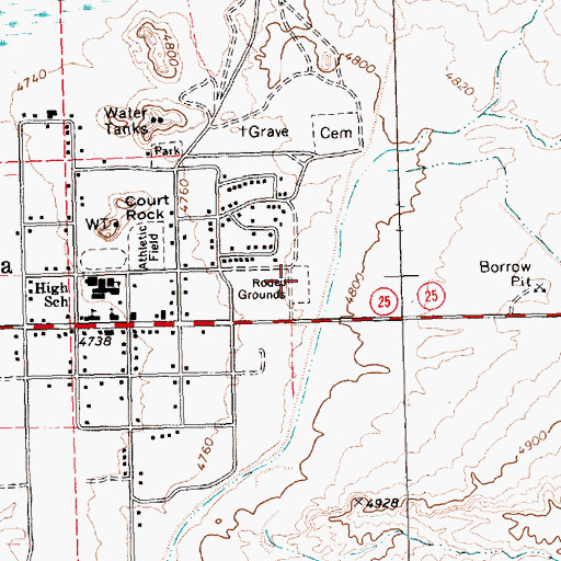 Topographic Map of Meadow Valley Volunteer Ambulance Panaca, NV