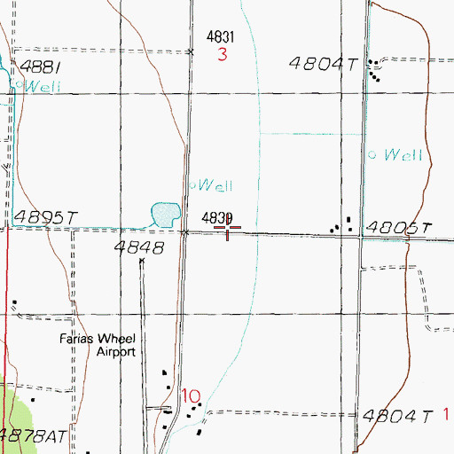 Topographic Map of Smith Valley Fire Protection District Station 42, NV