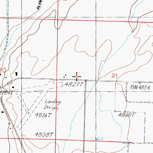 Topographic Map of Smith Valley Fire Protection District Station 40, NV