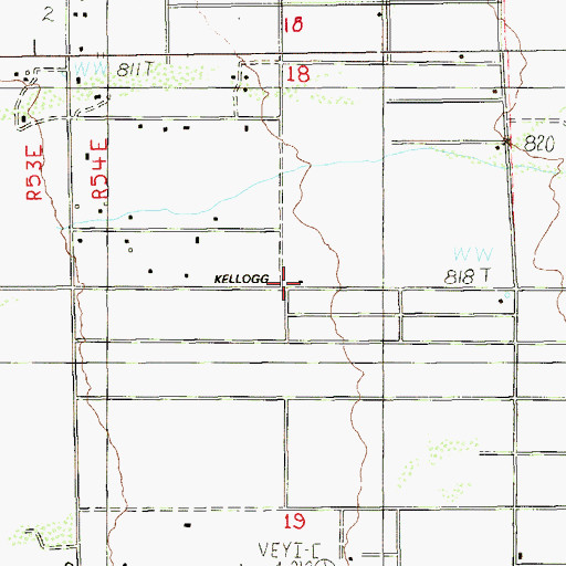 Topographic Map of Pahrump Valley Fire and Rescue Station 3, NV