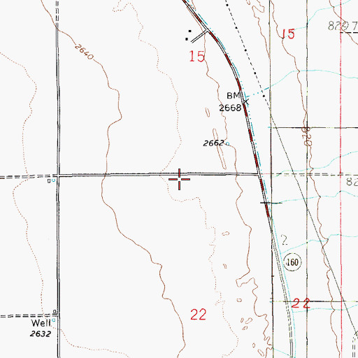 Topographic Map of Pahrump Valley Fire and Rescue Station 5, NV