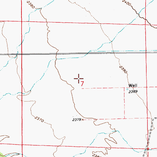 Topographic Map of Crystal Fire Department, NV