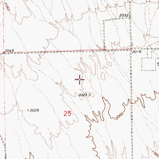 Topographic Map of North Las Vegas Fire Department Station 57, NV