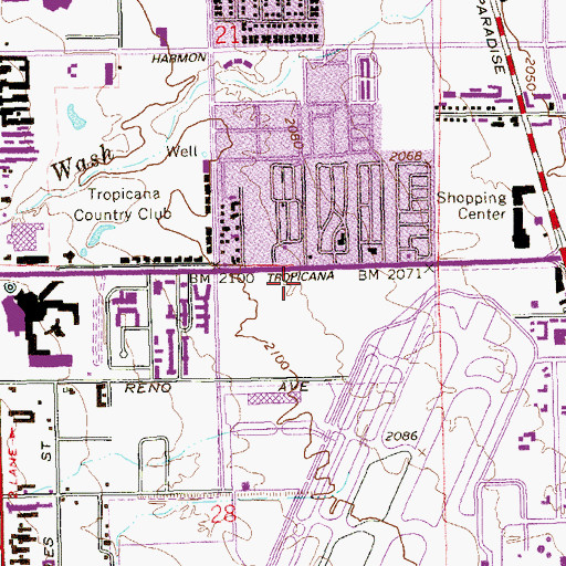 Topographic Map of Med Flight Air Ambulance, NV