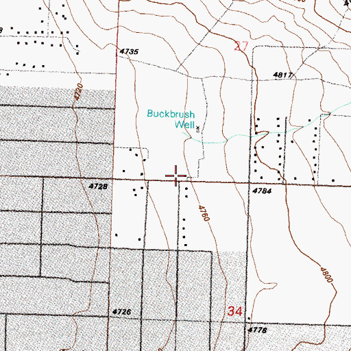 Topographic Map of East Fork Fire and Paramedic Districts Station 6 Johnson Lane Volunteer Fire Department, NV