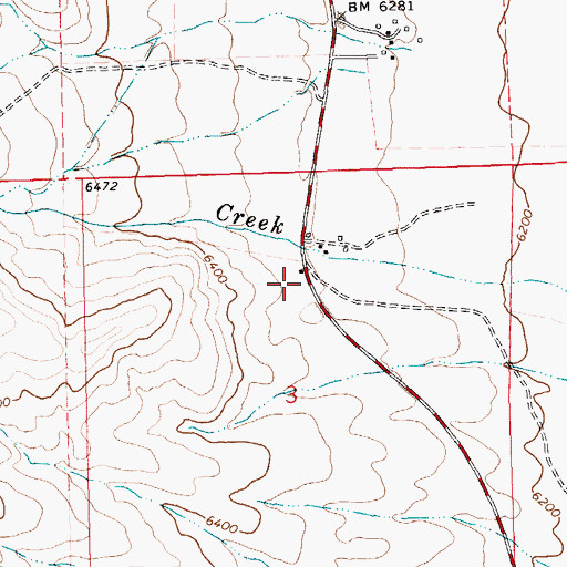 Topographic Map of Ruby Valley Fire Station, NV