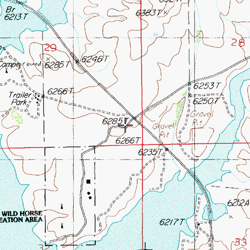 Topographic Map of Northfork Volunteer Fire Department, NV