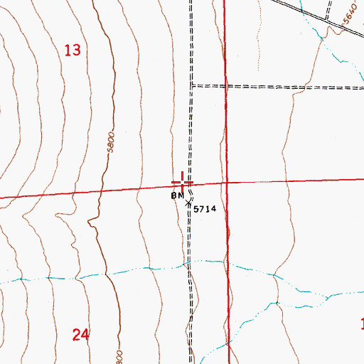 Topographic Map of Clover Valley Volunteer Fire Department, NV