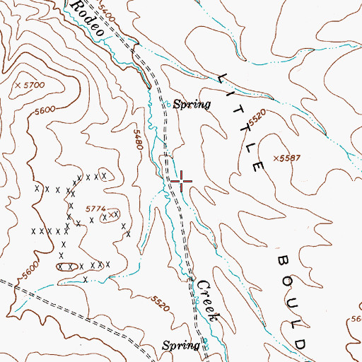 Topographic Map of Barrick Goldstrike Ambulance Service, NV