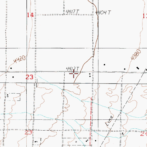 Topographic Map of Paradise Hill Volunteer Fire Department, NV