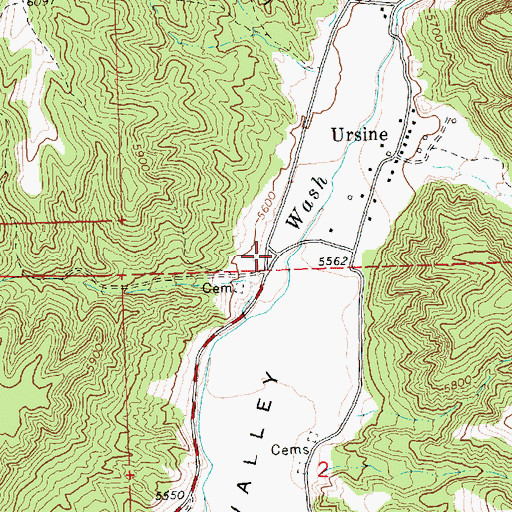 Topographic Map of Eagle Valley Volunteer Fire Department, NV