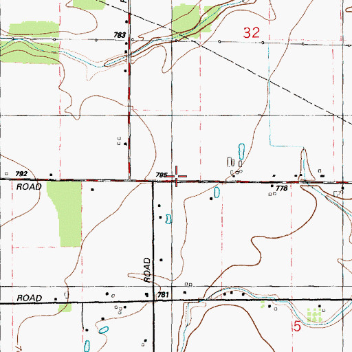 Topographic Map of Doyle Post Office (historical), MI