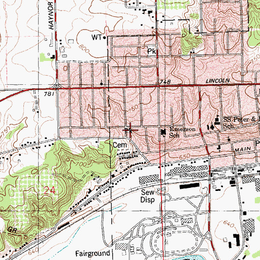 Topographic Map of McCann Park, MI