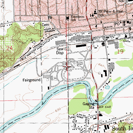 Topographic Map of Ionia Fair Grounds, MI