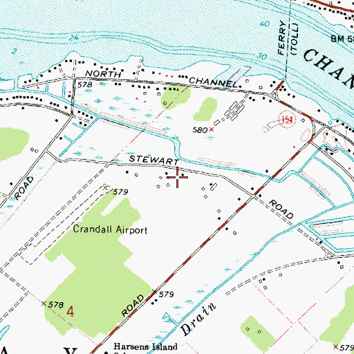 Topographic Map of Stewart Farm Historical Marker, MI
