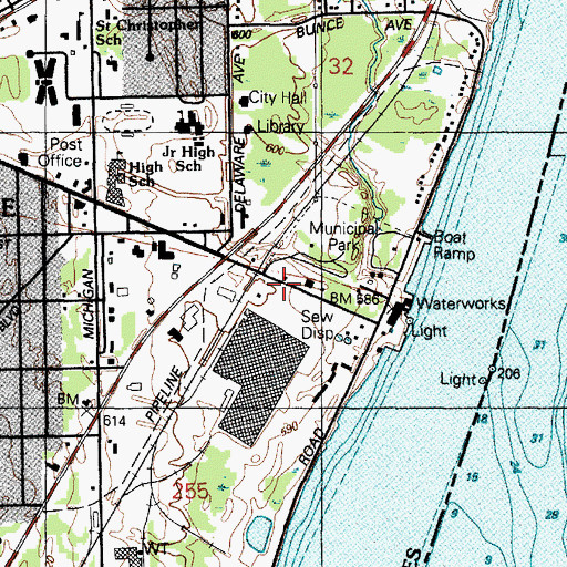 Topographic Map of C H Wills and Company Historical Marker, MI