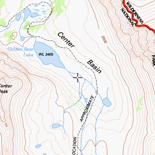Topographic Map of Center Basin, CA