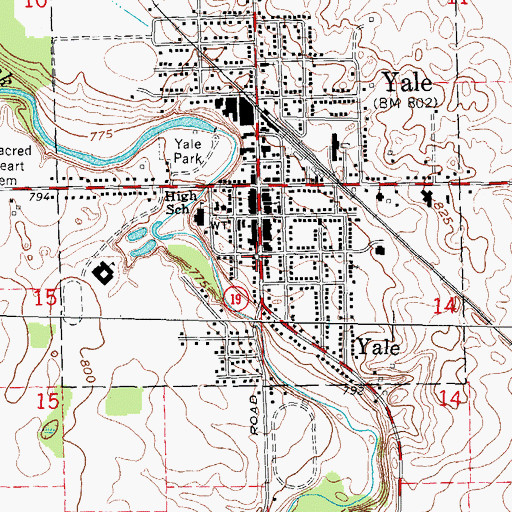 Topographic Map of James McColl House Historical Marker, MI