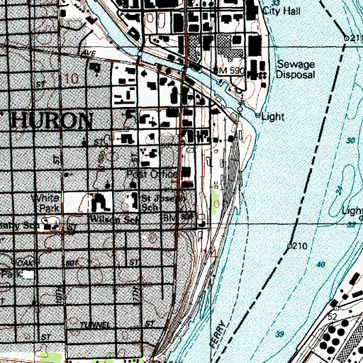 Topographic Map of Women's Benefit Association Historical Marker, MI