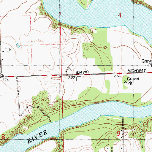 Topographic Map of Brown Grave, MI