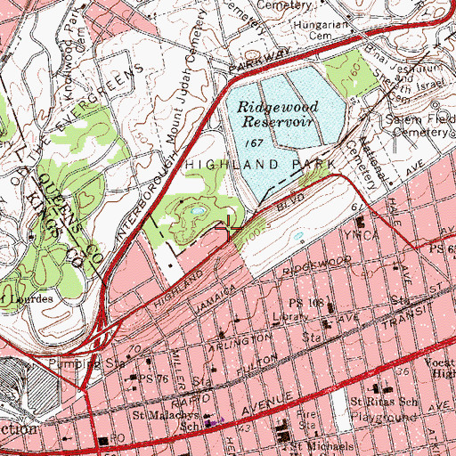 Topographic Map of Lithuanian Cultural Center, NY